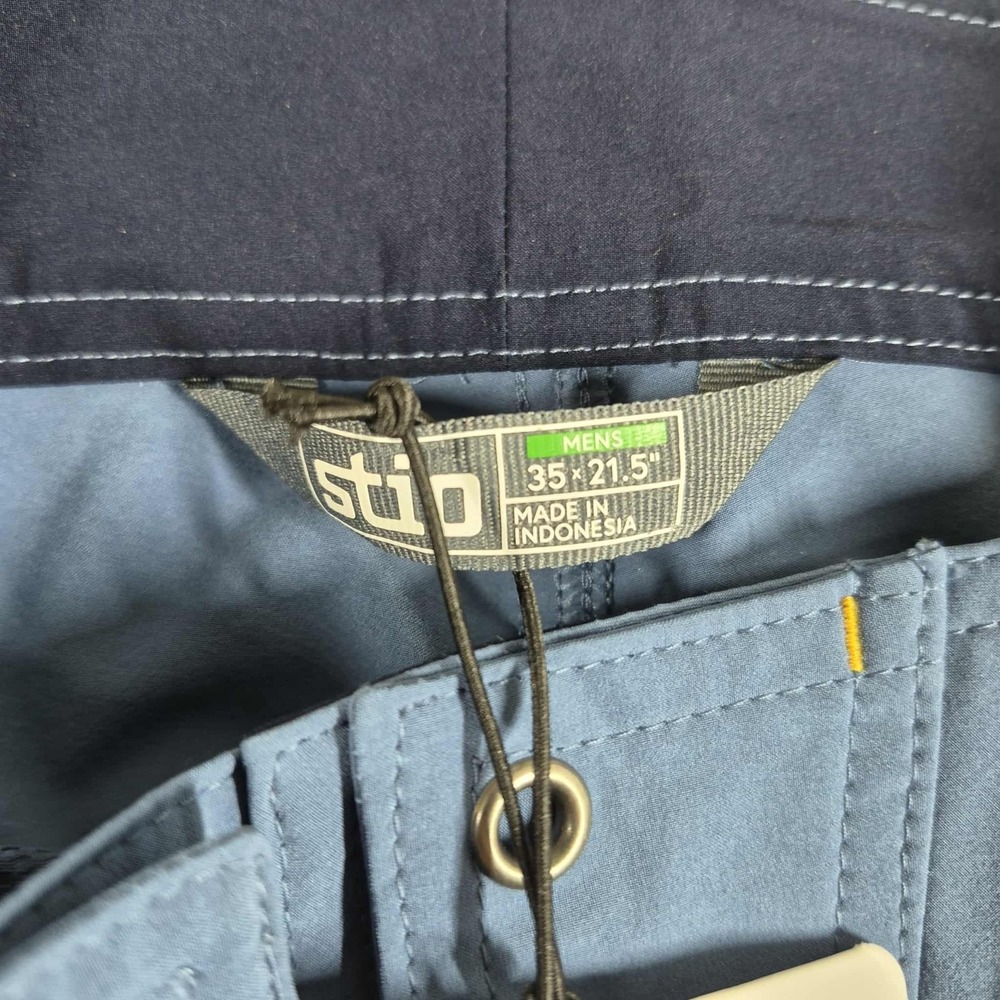 Stio CFS Board Shorts Men's 35 Blue 10" Inseam Hybrid Beach Pool Performance NWT - Picture 6 of 8